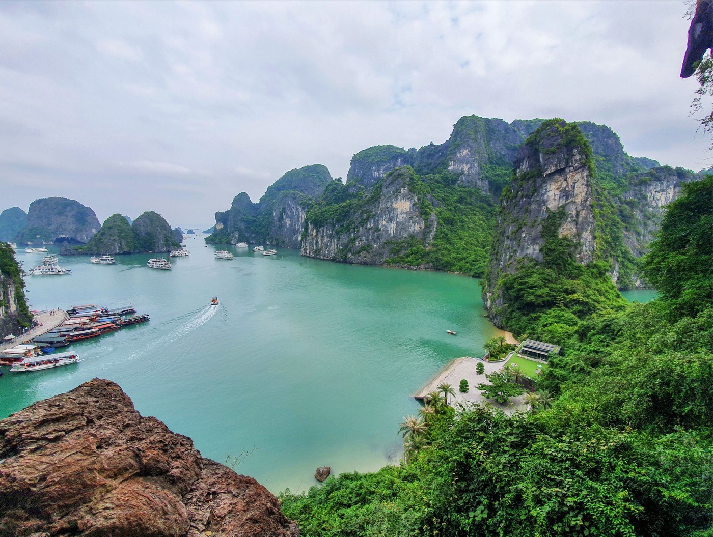 Tropical View At One Of The Bays In Halong Bay Vietnam Tg 1