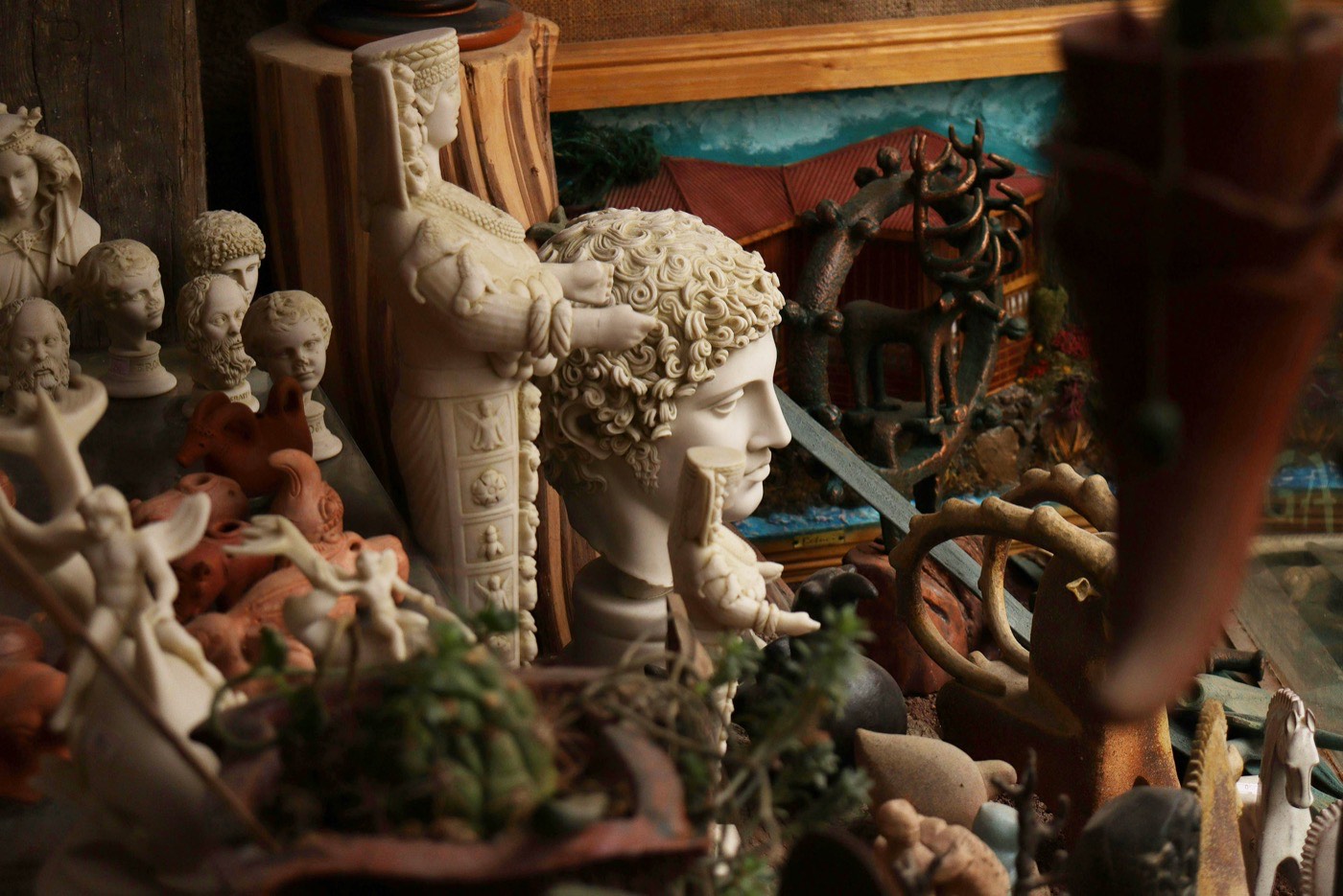 Ancient Statues In Museum