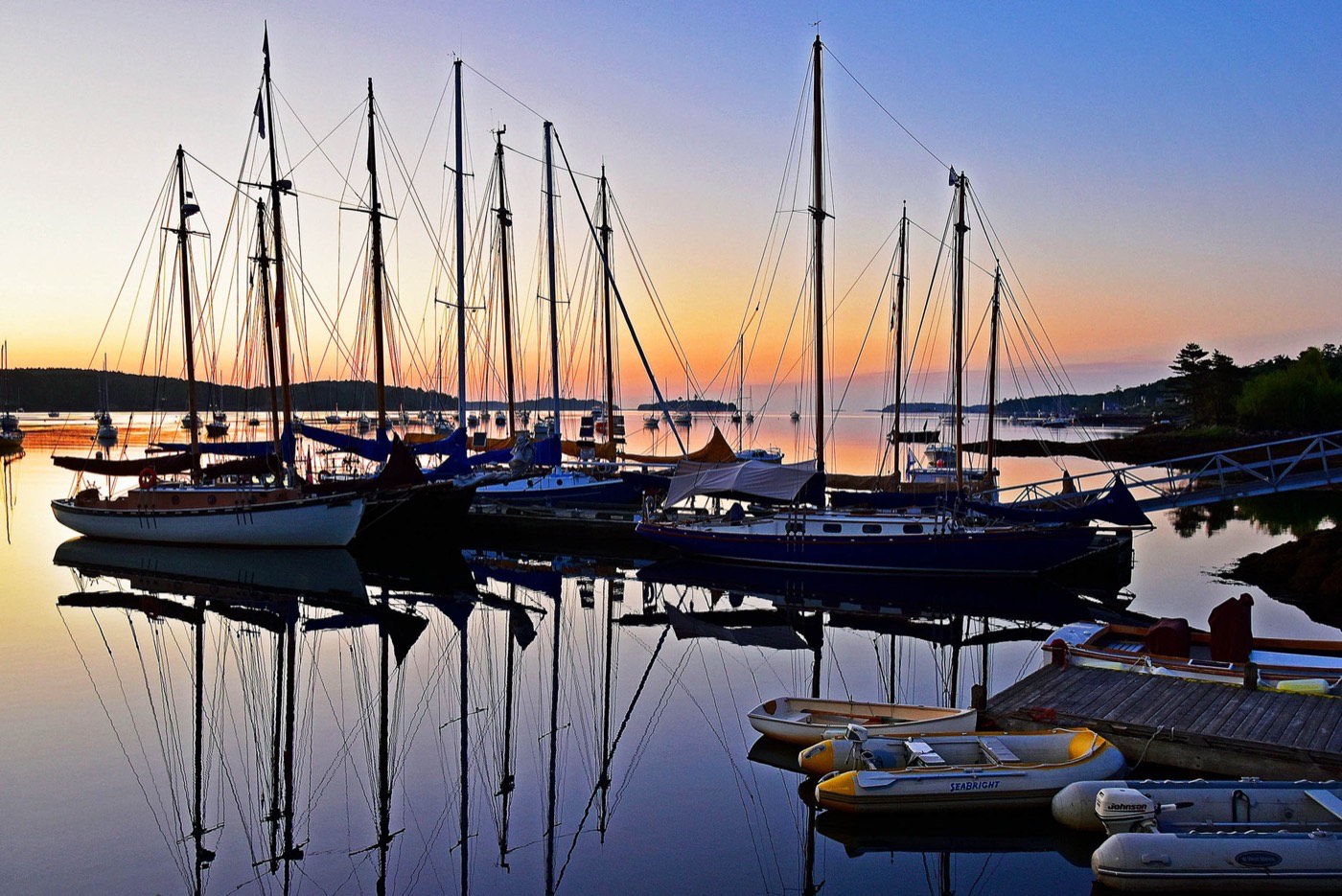 Mahone Bay Civic Marina Sun Set View