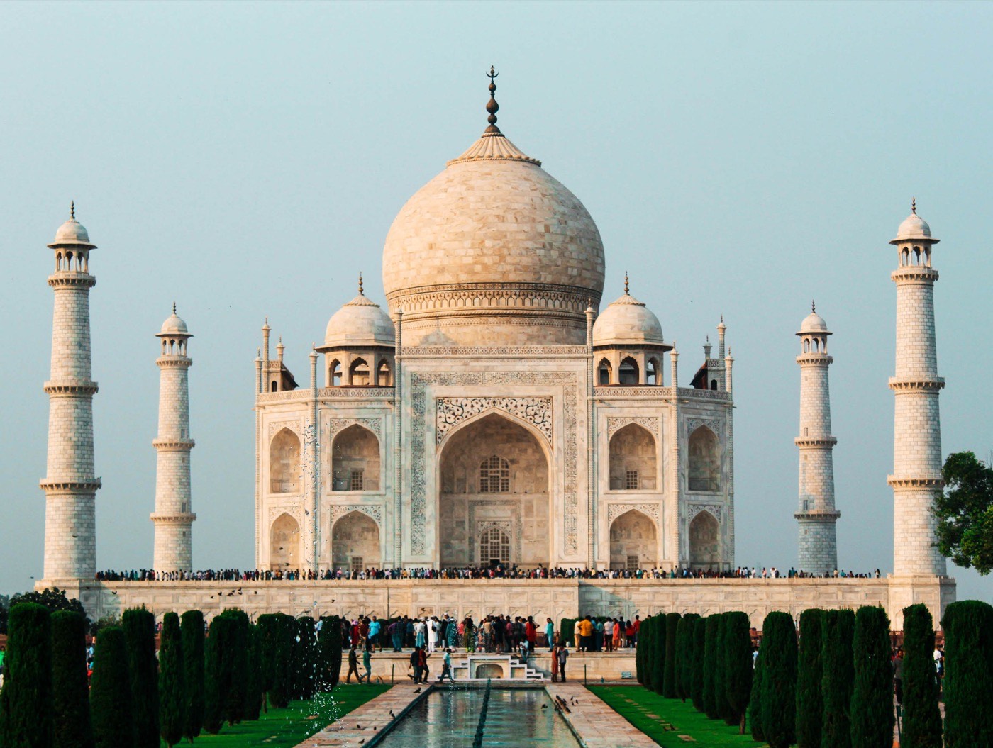 Taj Mahal And The Four Minarets Cover