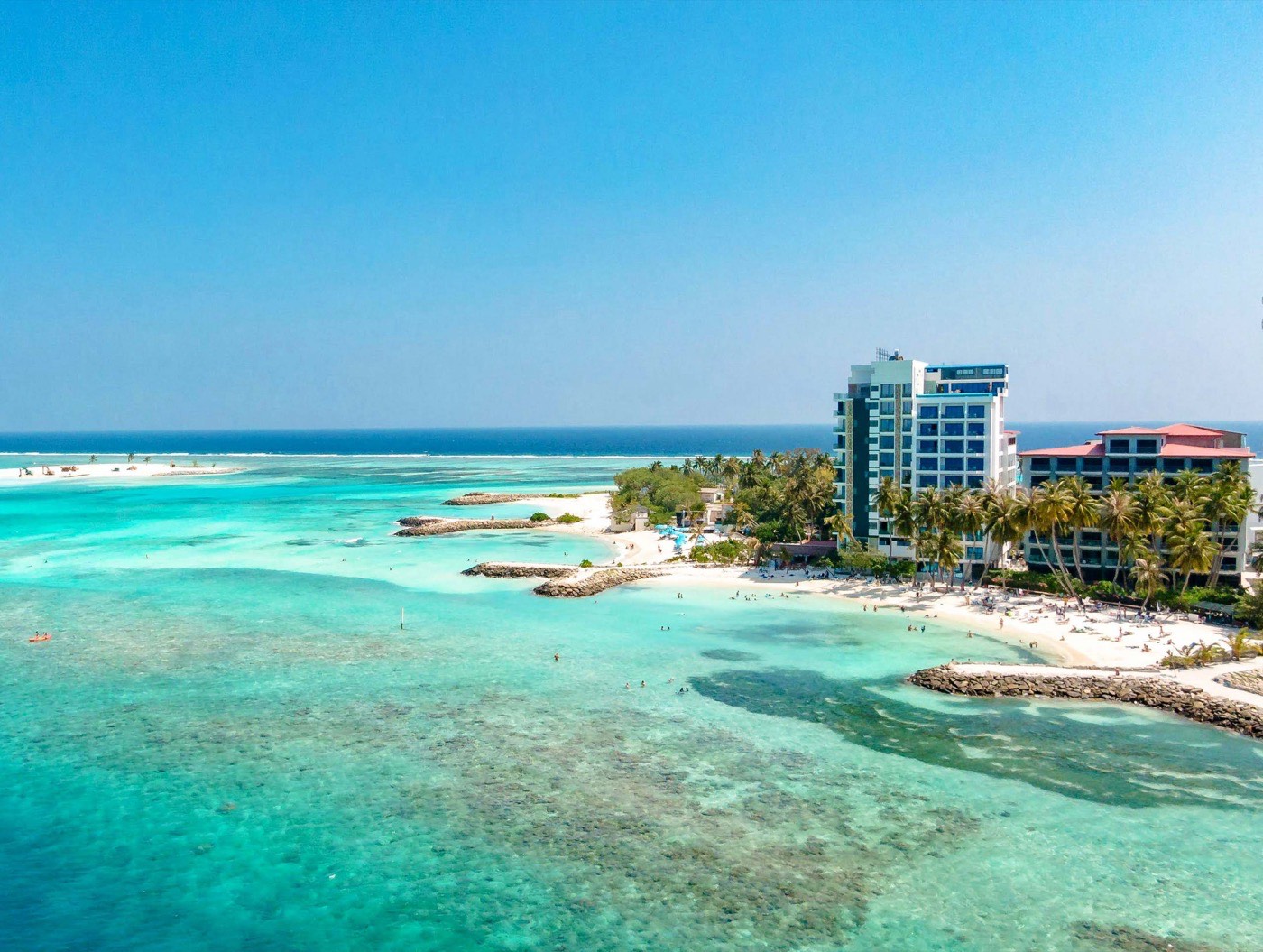 Tropical Island In Maldives